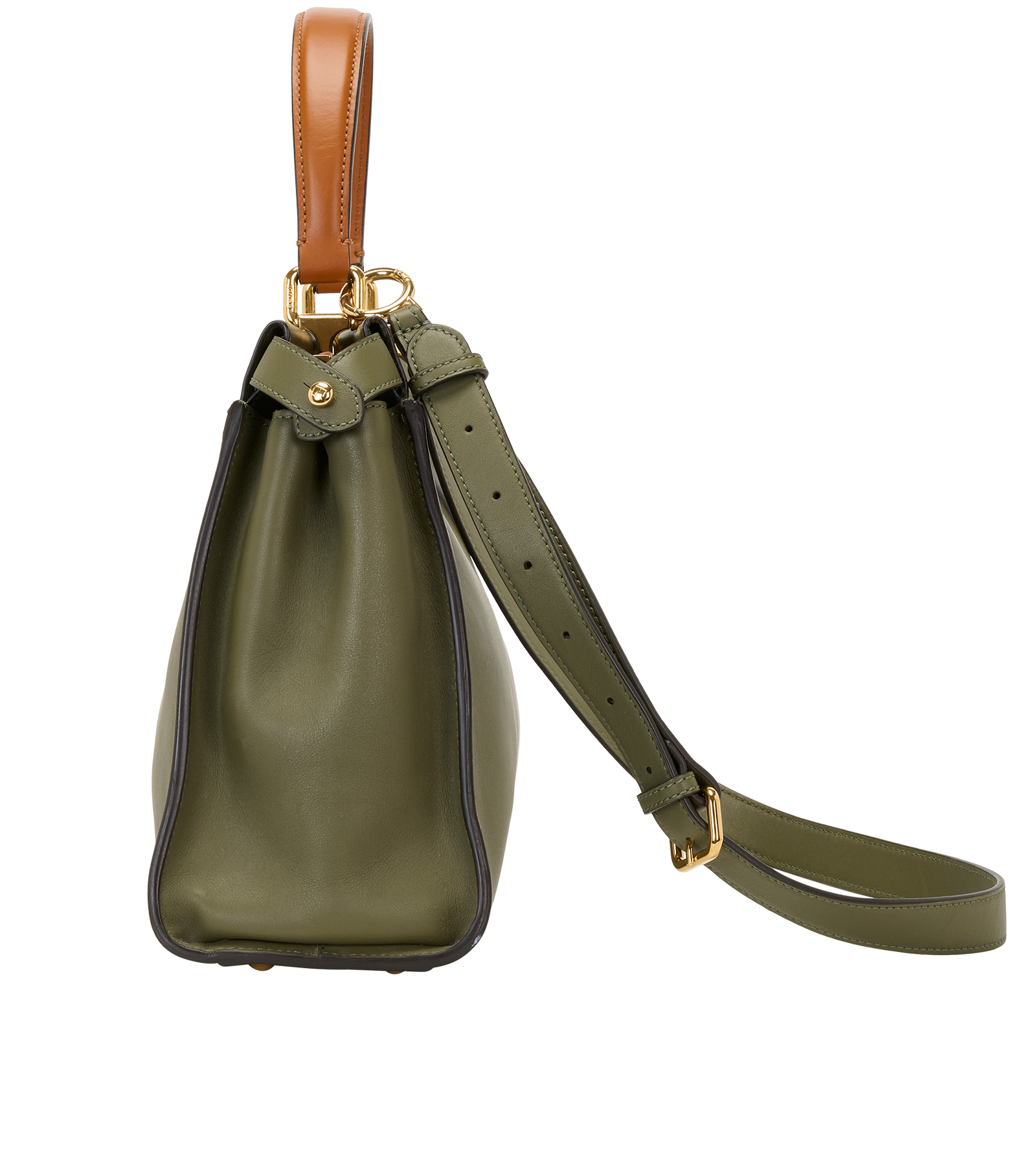 Medium Peekaboo, &pound;2,300, Handbags, Green, Leather, Bottom view